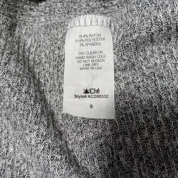 ANTHROPOLOGIE COA Gray Heather Flowy Sweater Dress. Size s - Picture 8 of 9